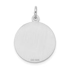 Sterling Silver Rhodium-Plated Best Friend Charm Polished Finish