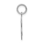 Sterling Silver Rhodium-Plated Confirmation Charm with Polished Finish