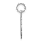 Sterling Silver Rhodium-Plated Confirmation Charm with Polished Finish
