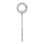 Sterling Silver Rhodium-Plated Confirmation Charm with Polished Finish