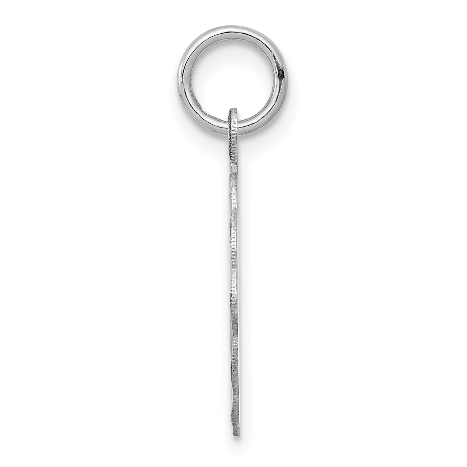 Sterling Silver Rhodium-Plated Confirmation Charm with Polished Finish
