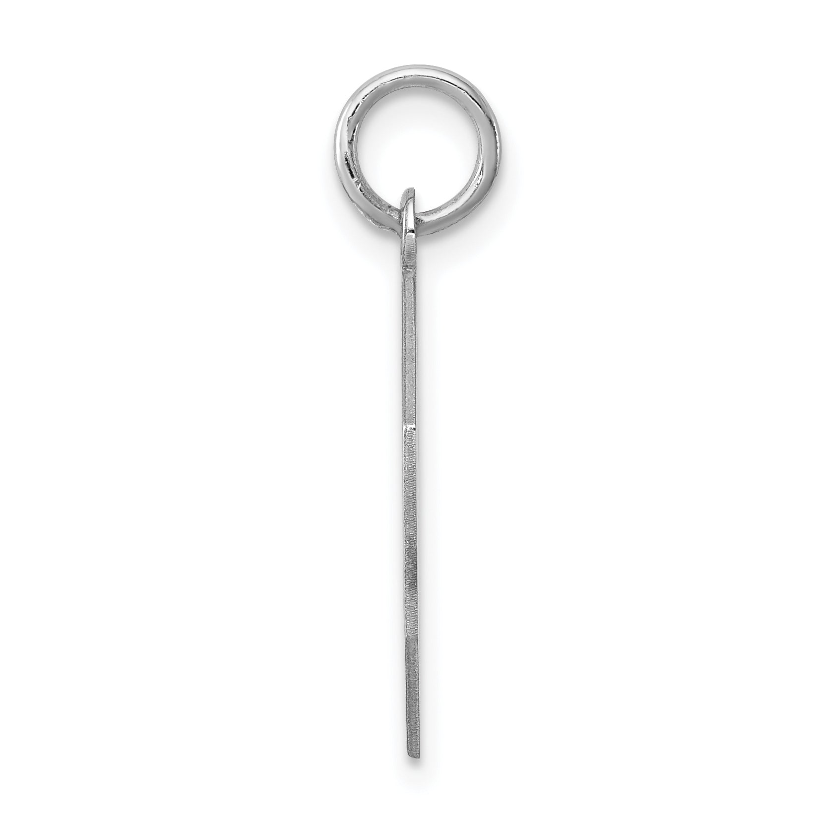 Sterling Silver 925 Rhodium-Plated Confirmation Charm with Polished Finish Secondary image