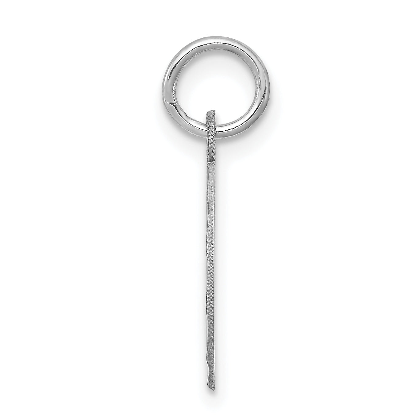 Sterling Silver Rhodium-Plated Holy Communion Charm with Polished Finish
