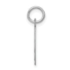 Sterling Silver Rhodium-Plated Holy Communion Charm with Polished Finish