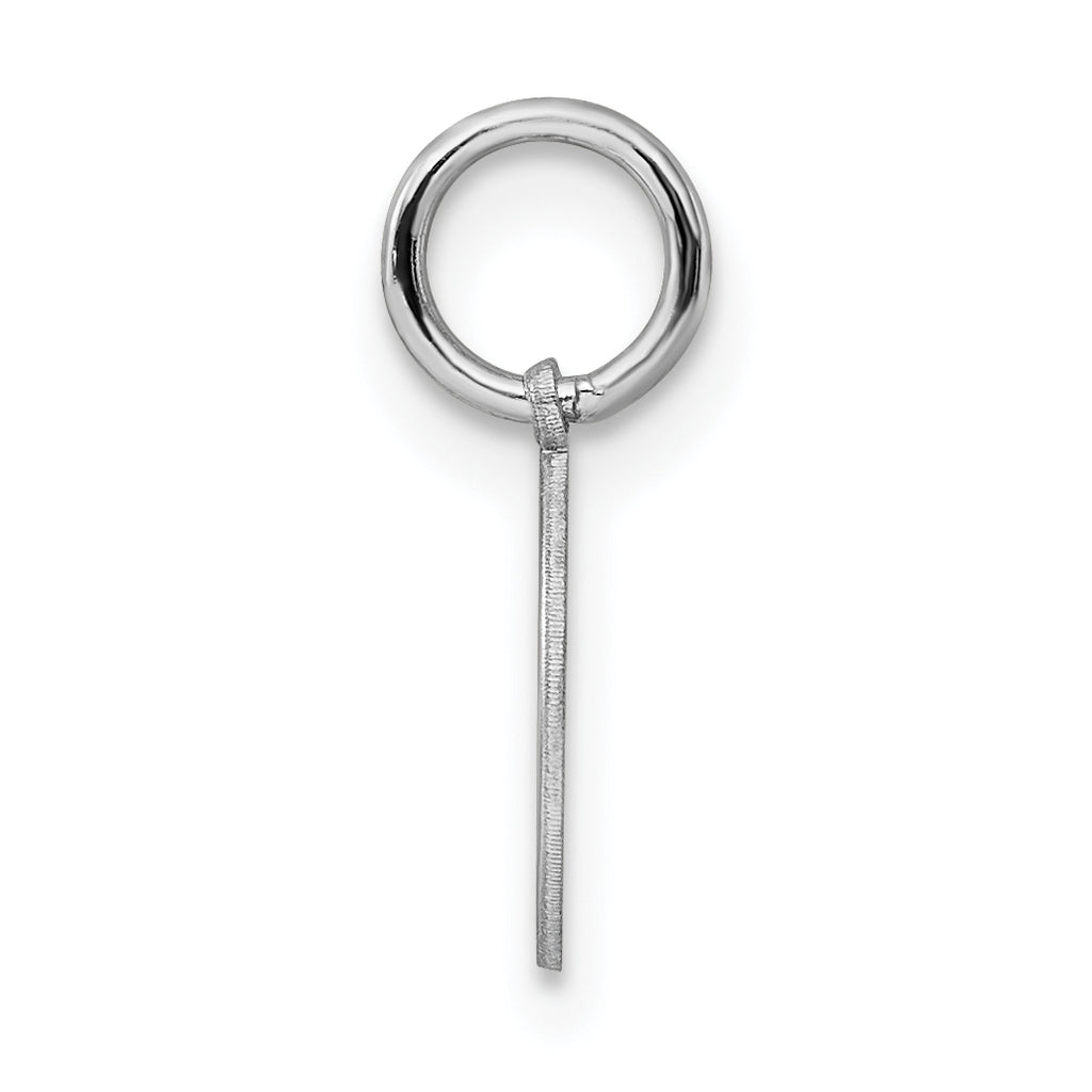 Sterling Silver Rhodium-Plated Baptism Charm with Polished Finish  ChildrenÃÂ¢Ã¢âÂ¬Ã¢âÂ¢s