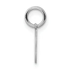 Sterling Silver Rhodium-Plated Baptism Charm with Polished Finish  ChildrenÃÂ¢Ã¢âÂ¬Ã¢âÂ¢s