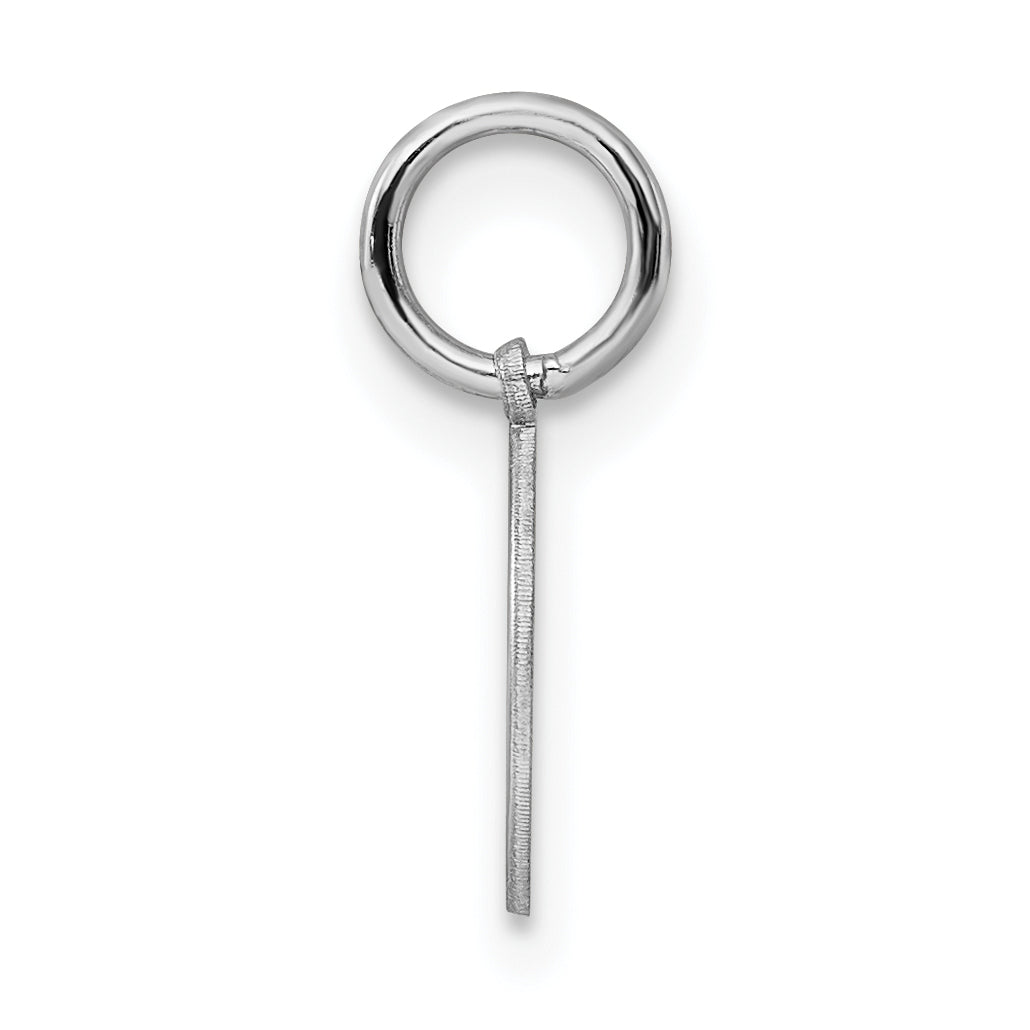 Sterling Silver Rhodium-Plated Baptism Charm with Polished Finish  ChildrenÃÂ¢Ã¢âÂ¬Ã¢âÂ¢s