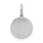 Sterling Silver Rhodium-Plated Baptism Charm with Polished Finish  ChildrenÃÂ¢Ã¢âÂ¬Ã¢âÂ¢s