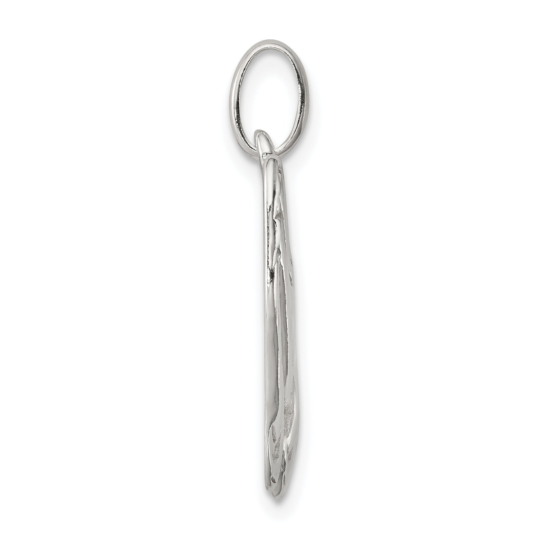 Sterling Silver 925 Praying Hands Charm with Polished Finish and Anti-Tarnish Coating