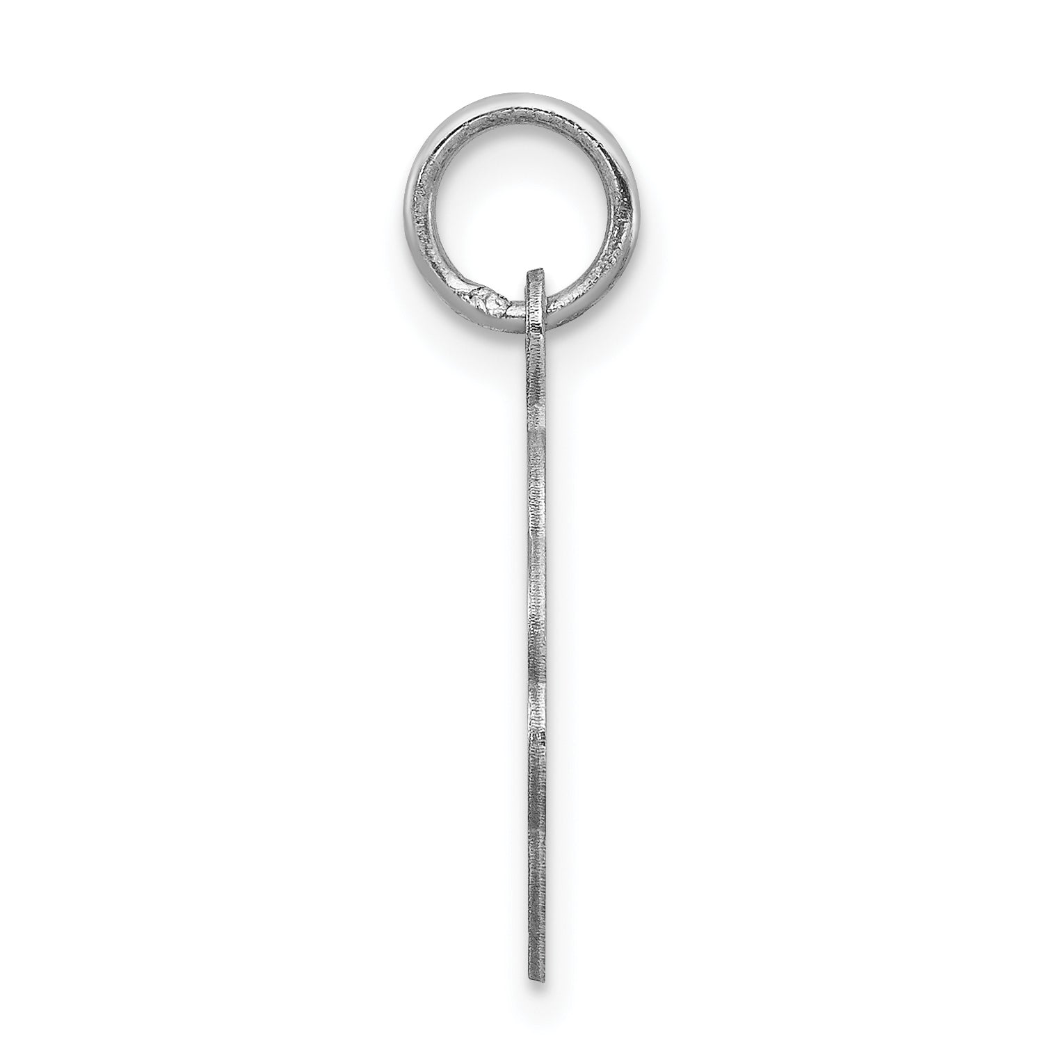 Sterling Silver 925 Rhodium-Plated Jesus Loves Me Polished Disc Charm by Sophia Jewelers Secondary image