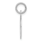 Sterling Silver 925 Graduation Day Disc Charm Rhodium-Plated Elegant Gift