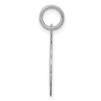 Sterling Silver Rhodium-Plated Graduation Charm with Elegant Disc Design
