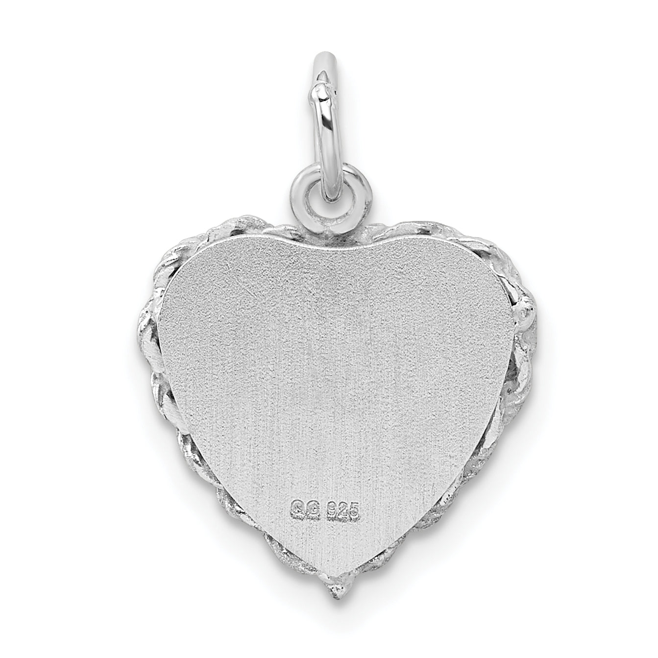 Sterling Silver 925 Graduation Cap & Diploma Charm with Rhodium Plating Polished Finish