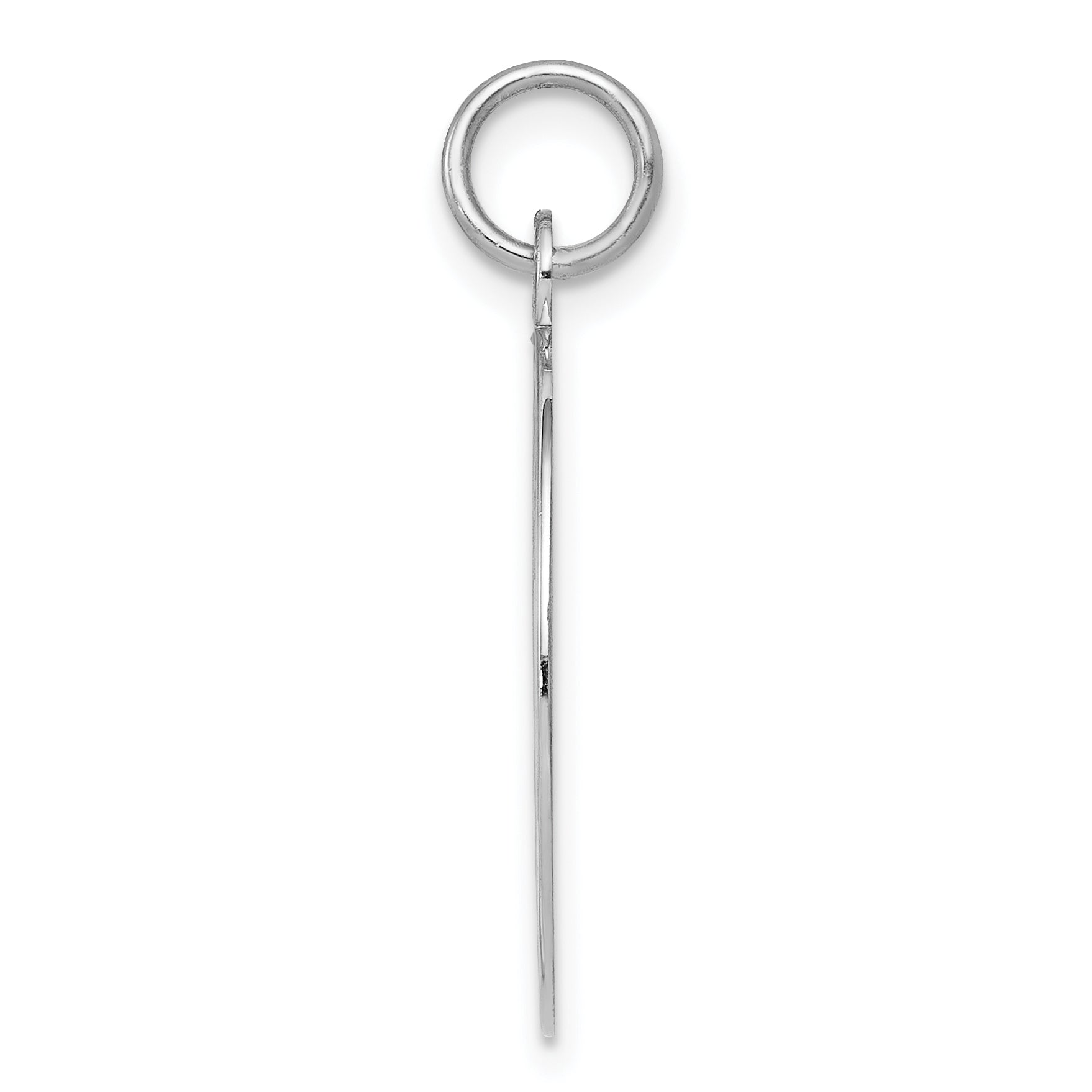 Sterling Silver 925 Graduation Disc Charm with Rhodium Plating  Sophisticated Gift
