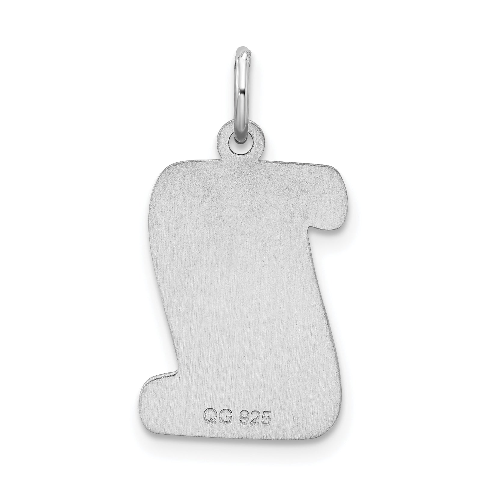Sterling Silver 925 Diploma Charm with Rhodium Plating Elegant Graduation Gift