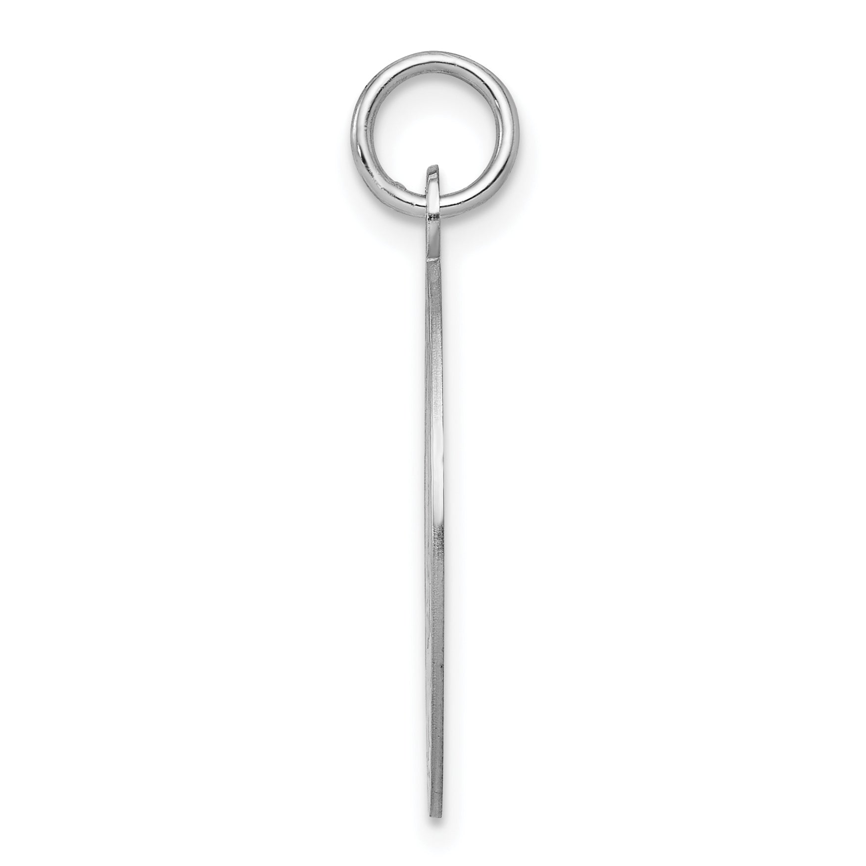 Sterling Silver 925 Rhodium-Plated Graduation Disc Charm Elegant Gift-Ready Design