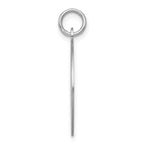 Sterling Silver 925 Rhodium-Plated Graduation Disc Charm Elegant Gift-Ready Design