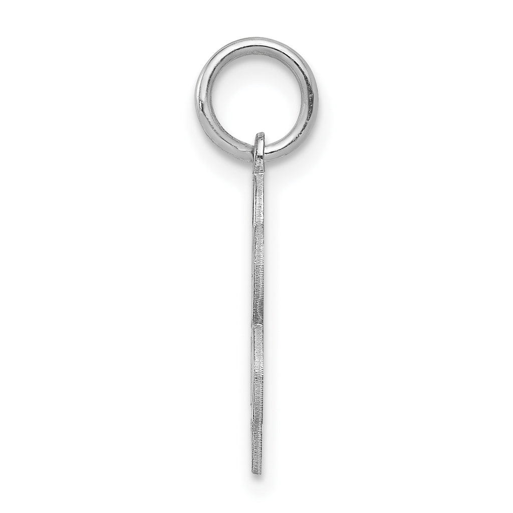 Sterling Silver Rhodium-Plated Sweet Sixteen Charm Polished Elegant Finish