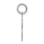 Sterling Silver Rhodium-Plated Sweet Sixteen Charm Polished Elegant Finish