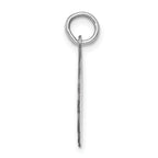 Sterling Silver Rhodium-Plated Sweet Sixteen Charm Polished Finish