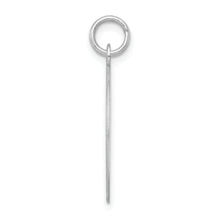 Sterling Silver Rhodium-Plated Sweet Sixteen Charm with Polished Finish