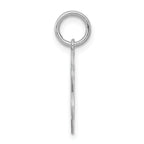 Sterling Silver Rhodium-Plated Happy Birthday Charm with Polished Finish