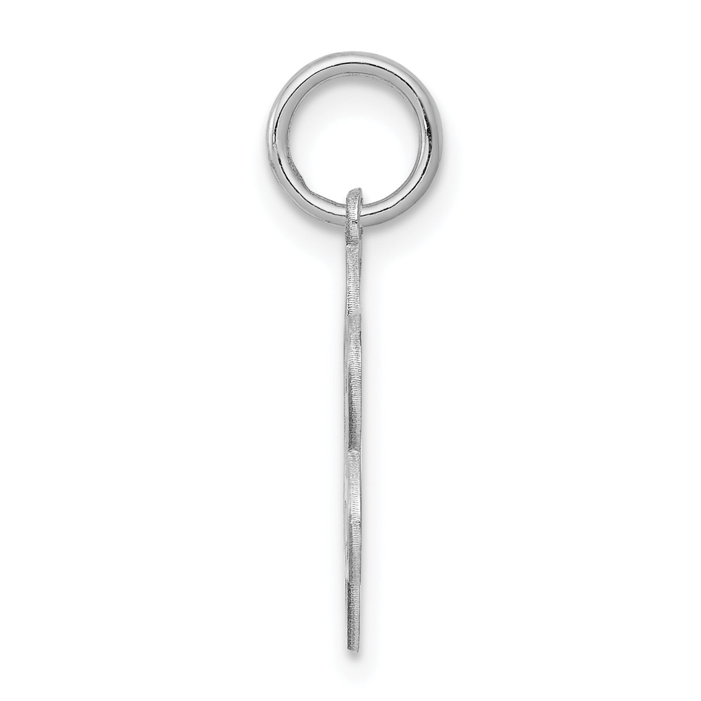 Sterling Silver Rhodium-Plated Happy Birthday Charm with Polished Finish