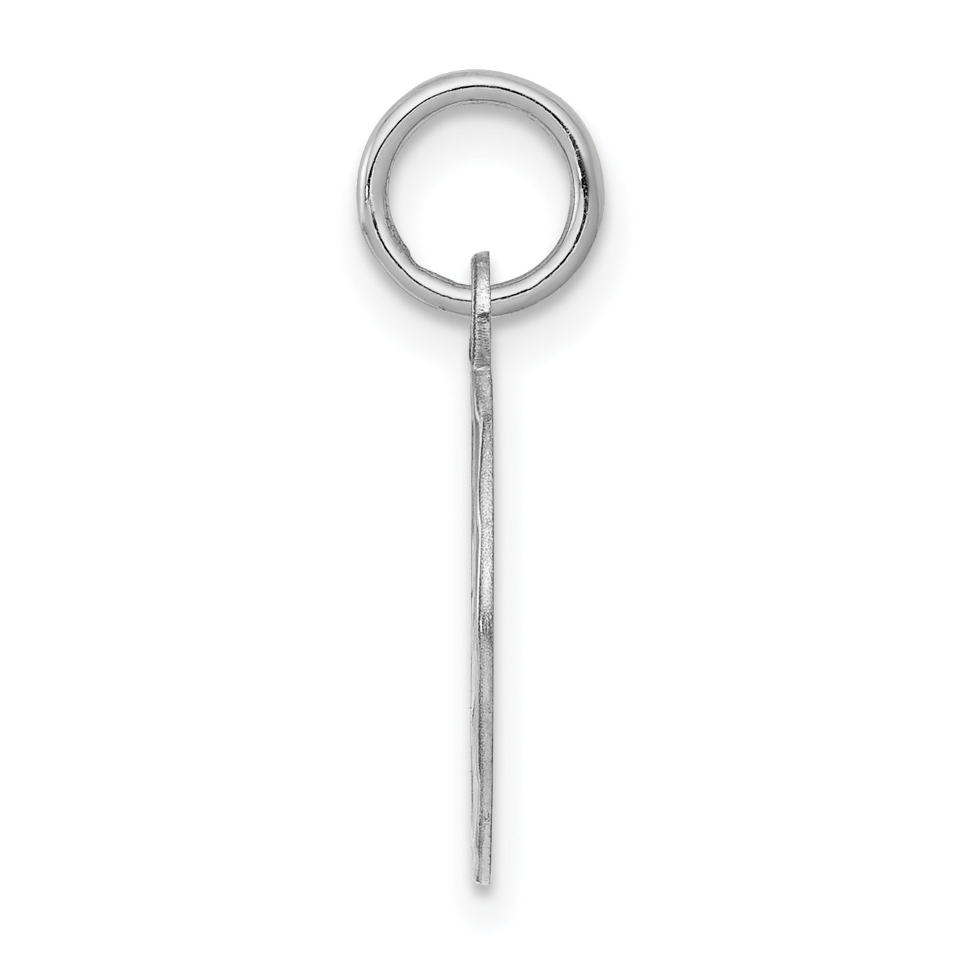 Sterling Silver Rhodium-Plated Happy Birthday Charm with Polished Finish