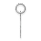 Sterling Silver Rhodium-Plated Happy Birthday Charm with Polished Finish