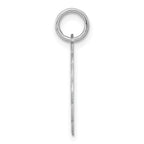 Sterling Silver Rhodium-Plated Happy Birthday Charm Polished 925 Elegant Gift