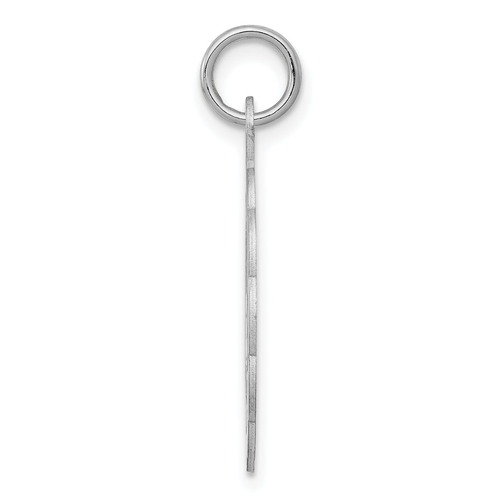 Sterling Silver Rhodium-Plated Happy Birthday Charm with Polished Finish Elegant Style