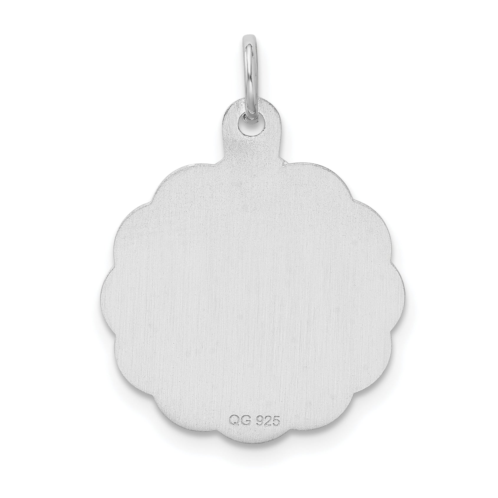 Sterling Silver Rhodium-Plated Happy Birthday Charm with Polished Finish Elegant Style