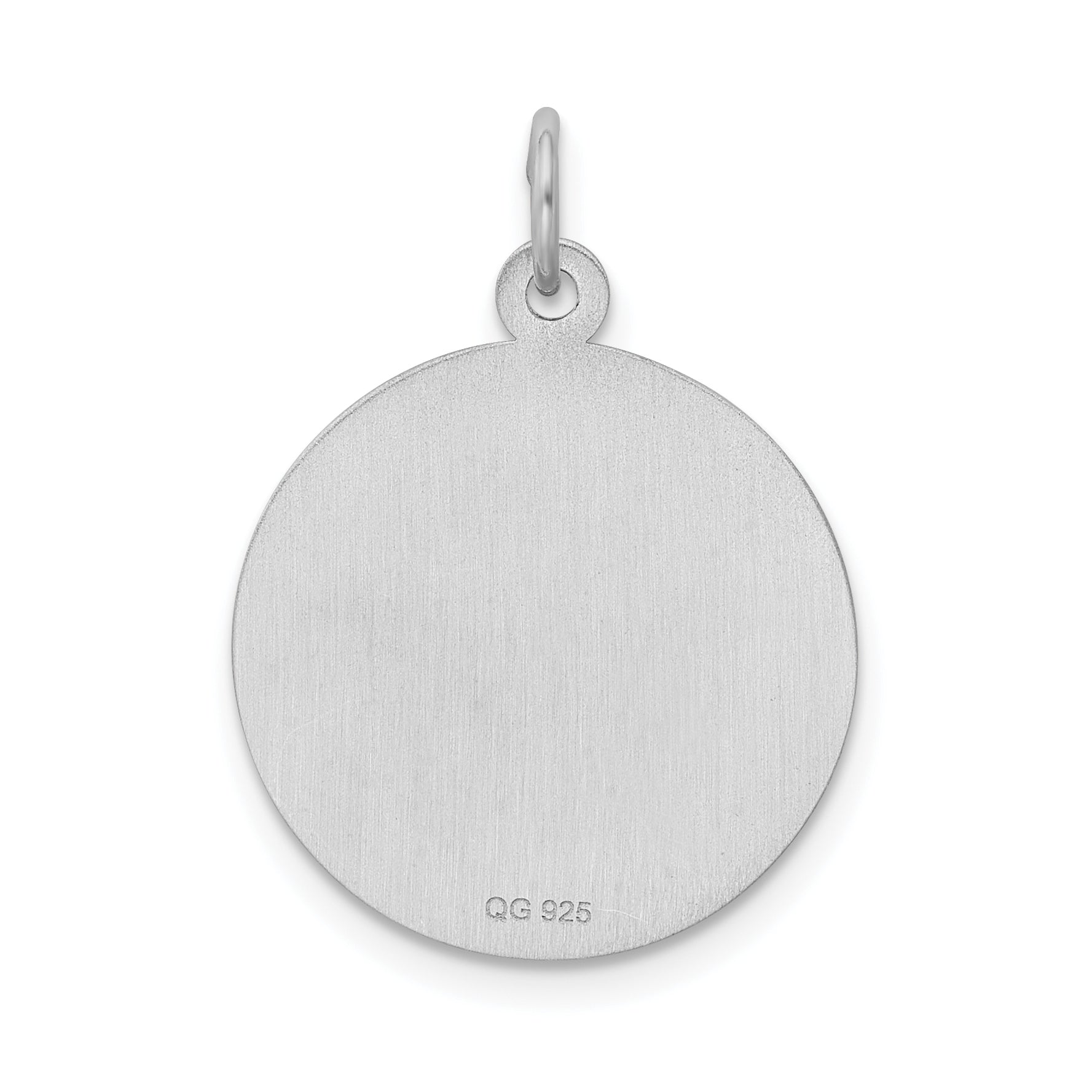 Sterling Silver Rhodium-Plated Birthday Charm with Polished Finish