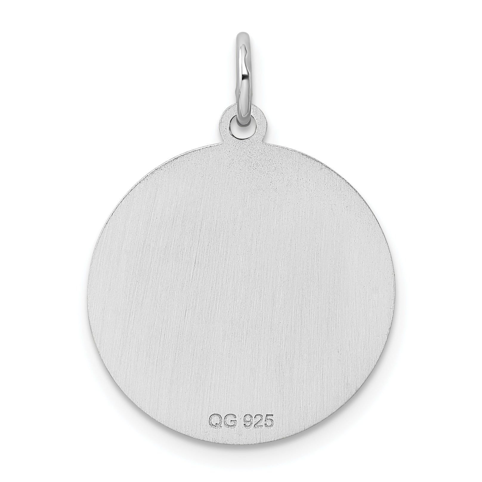 Sterling Silver 925 Rhodium-Plated Happy Birthday Charm with Polished Finish