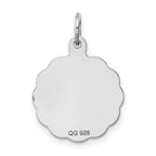 Sterling Silver 925 Rhodium-Plated It's a Boy Charm with Polished Finish