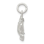 Sterling Silver 925 Crab Charm with Polished Finish and Anti-Tarnish