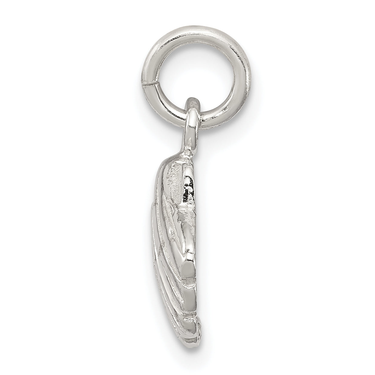 Sterling Silver 925 Polished Shell Charm with Anti-Tarnish Finish Secondary image