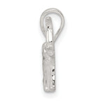 Sterling Silver 925 Elephant Charm with Polished Anti-Tarnish Finish