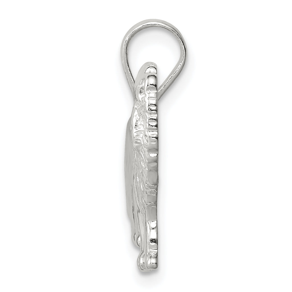 Sterling Silver 925 Lion Charm for Men with Anti-Tarnish Polished Finish