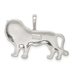 Sterling Silver 925 Lion Charm for Men with Anti-Tarnish Polished Finish