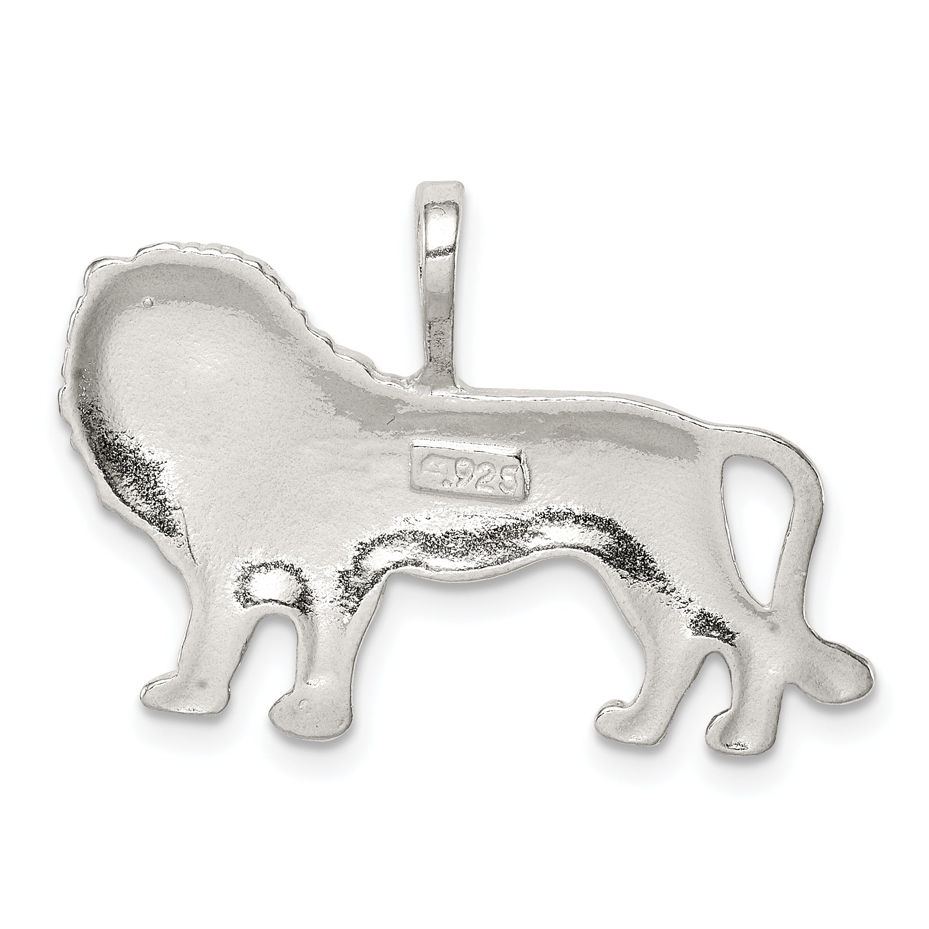 Sterling Silver 925 Lion Charm for Men with Anti-Tarnish Polished Finish