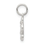Sterling Silver 925 Crown Charm with Polished Anti-Tarnish Finish