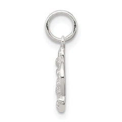 Sterling Silver 925 Crown Charm with Polished Anti-Tarnish Finish