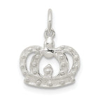 Sterling Silver Crown Charm