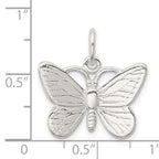 Sterling Silver 925 Butterfly Charm with Anti-Tarnish Finish  Elegant and Solid Design