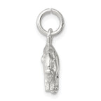 Sterling Silver 3D Buffalo Charm with Polished Anti-Tarnish Finish