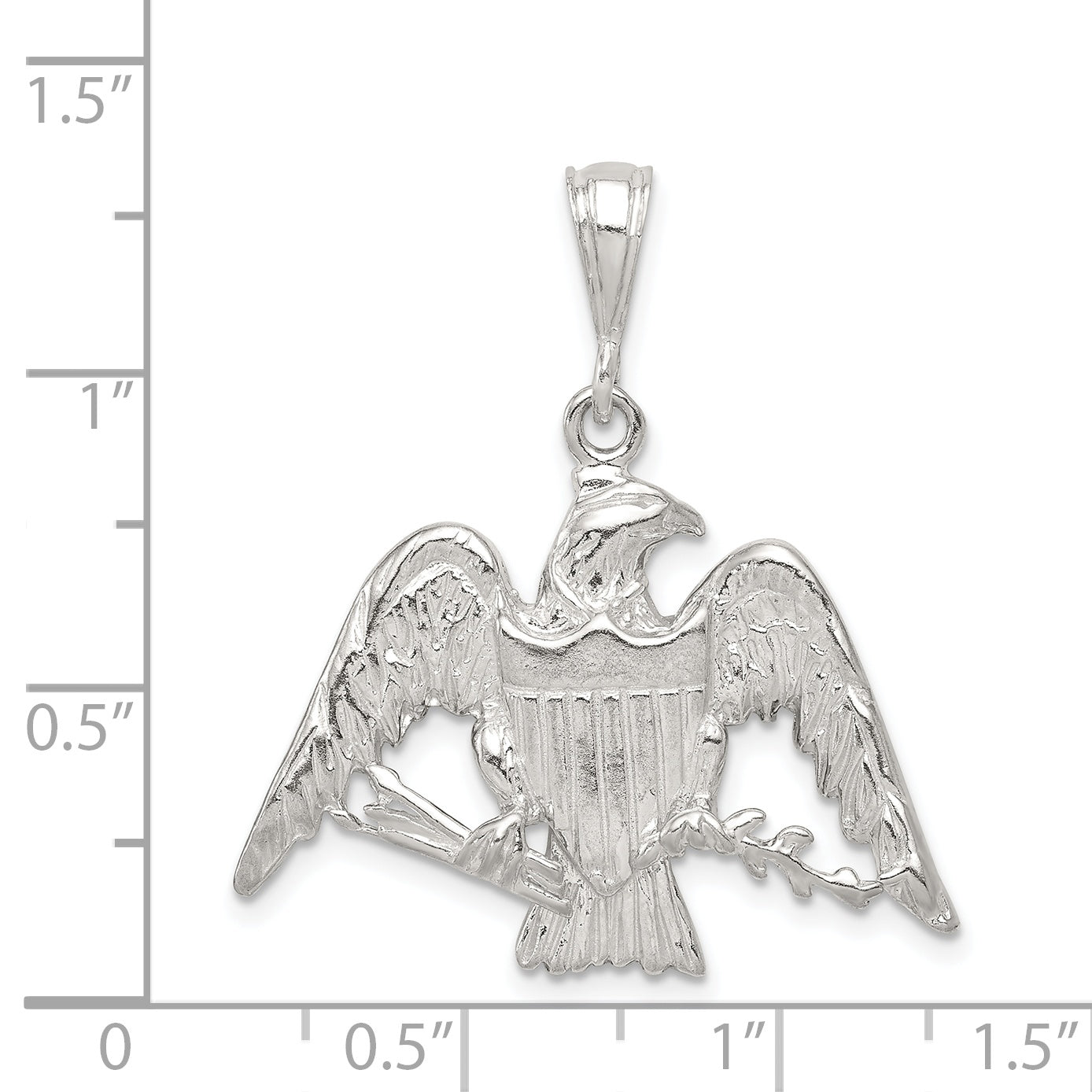 Sophia Jewelers 925 Sterling Silver Eagle Charm with Anti-Tarnish Finish