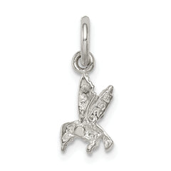 Sterling Silver Hummingbird Charm with Polished Finish and Anti-Tarnish Coating