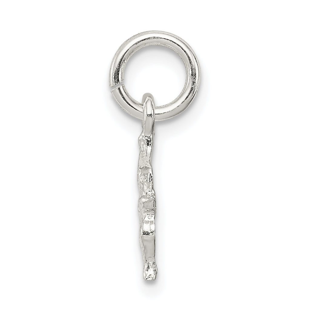 Sterling Silver 925 Bird Charm with Anti-Tarnish Coating Solid, Casted Design