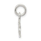 Sterling Silver 925 Bird Charm with Anti-Tarnish Coating Solid, Casted Design